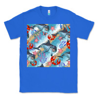 True Royal dolphin and crab seamless pattern Classic Tee - BundleAndBundleShop