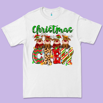 Premium Tee christmas crew  deer
