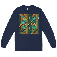 Navy aztec and arrow Long Sleeve Tee - BundleAndBundleShop