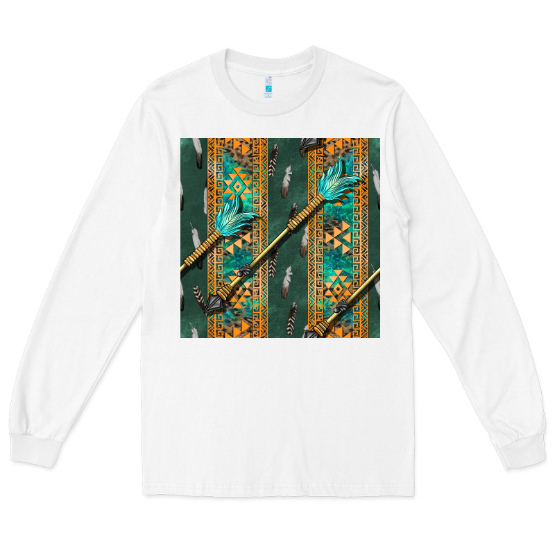 Aztec And Arrow Long Sleeve Tee by BundleAndBundleShop | Teevron