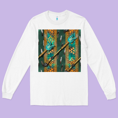Aztec And Arrow Long Sleeve Tee Designed By Bundleandbundleshop