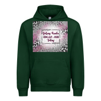 Forest Green feeling kinda idgaf ish today with leopard Urban Hoodie - TumblerDesignByShophia