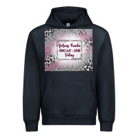 Navy feeling kinda idgaf ish today with leopard Urban Hoodie - TumblerDesignByShophia