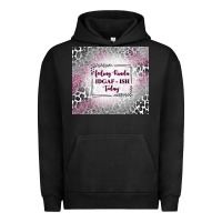 Pigment Black feeling kinda idgaf ish today with leopard Urban Hoodie - TumblerDesignByShophia