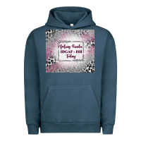 Pigment Midnight Navy feeling kinda idgaf ish today with leopard Urban Hoodie - TumblerDesignByShophia