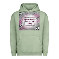 Pigment Oil Green feeling kinda idgaf ish today with leopard Urban Hoodie - TumblerDesignByShophia