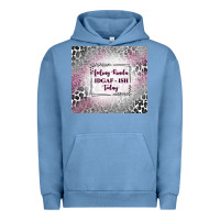 Pigment Pebble Blue feeling kinda idgaf ish today with leopard Urban Hoodie - TumblerDesignByShophia