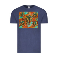 Vintage Denim indian headdress pattern tumbler Vintage Tee - HRA Design Shop