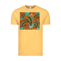 Vintage Mustard indian headdress pattern tumbler Vintage Tee - HRA Design Shop