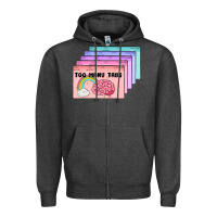 Charcoal Heather too many tabs Zipper Hoodie - MaliasSmallBusiness