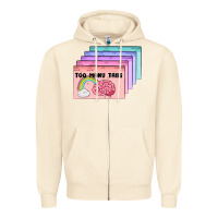 Sandshell too many tabs Zipper Hoodie - MaliasSmallBusiness