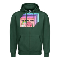 Sports Green too many tabs Zipper Hoodie - MaliasSmallBusiness