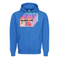 True Royal too many tabs Zipper Hoodie - MaliasSmallBusiness