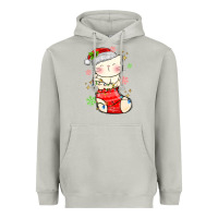 Moon Dust christmas cat in Heavyweight Hoodie - MaliasSmallBusiness