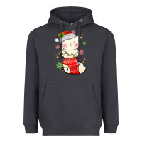 Smoke christmas cat in Heavyweight Hoodie - MaliasSmallBusiness