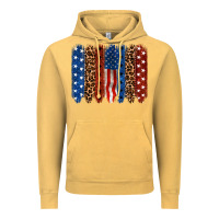 Vintage Mustard Back to blue brushstroke 4th of july Vintage Hoodie - CowGirlArtShop