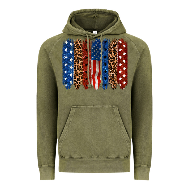 Back To Blue Brushstroke 4th Of July Vintage Hoodie by CowGirlArtShop | Teevron
