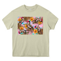 Mossy Baby monkey flowers Heavy Core Tee - Artiststas