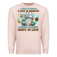 Pale Pink A Pinch Of Patience a Das Of Kindness Premium Sweatshirt - MaliasSmallBusiness