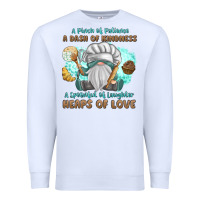White A Pinch Of Patience a Das Of Kindness Premium Sweatshirt - MaliasSmallBusiness