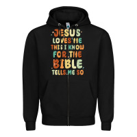 Black jesus loves me this i know for the bible tells me Zipper Hoodie - MaliasSmallBusiness