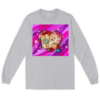 Moon Dust valentines day playing cards and pearl watercolor Long Sleeve Tee - AdoDesignShop