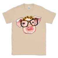 Mushroom sunflowers with pig Classic Tee - RanaPortraitStore