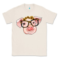 Natural sunflowers with pig Classic Tee - RanaPortraitStore