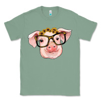 Sage sunflowers with pig Classic Tee - RanaPortraitStore
