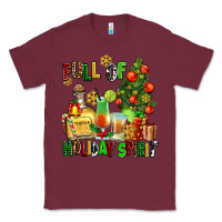 Burgundy full of holiday spirit Classic Tee - AdoDesignShop