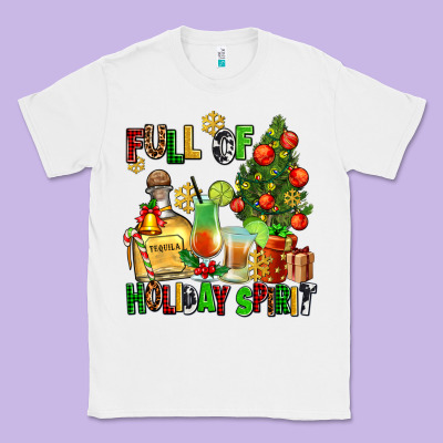 Full Of Holiday Spirit Classic Tee Designed By Adodesignshop