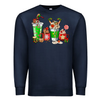 Navy Elf coffee cups Premium Sweatshirt - NancyCooperArtShop