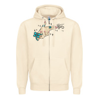 Sandshell western turquoise gun hand Zipper Hoodie - MaliasSmallBusiness