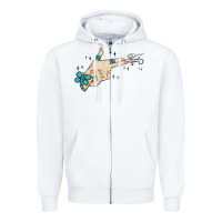 White western turquoise gun hand Zipper Hoodie - MaliasSmallBusiness