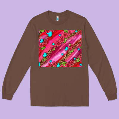 Valentines Day Long Sleeve Tee Designed By Adodesignshop