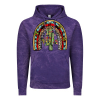 Cloud Purple christmas cactus rainbow Vintage Hoodie - JahusDesignShop