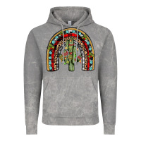 Cloud Rock christmas cactus rainbow Vintage Hoodie - JahusDesignShop