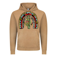 Christmas Cactus Rainbow Vintage Hoodie | Teevron