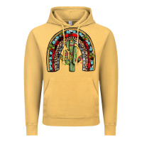 Vintage Mustard christmas cactus rainbow Vintage Hoodie - JahusDesignShop