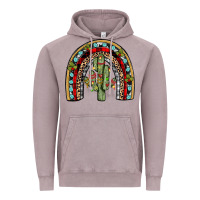 Vintage Zinc christmas cactus rainbow Vintage Hoodie - JahusDesignShop