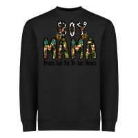 Black Boy Mama From Son Up To Son Down Heavyweight Sweatshirt - CowhideDigitalArt
