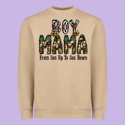 Boy Mama From Son Up To Son Down Heavyweight Sweatshirt Designed By Cowhidedigitalart