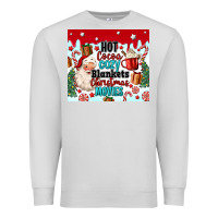 Dove Grey hot cocoa cozy blankets christmas movies tumbler Premium Sweatshirt - MaliasSmallBusiness