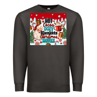 Smoke hot cocoa cozy blankets christmas movies tumbler Premium Sweatshirt - MaliasSmallBusiness