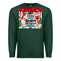 Sports Green hot cocoa cozy blankets christmas movies tumbler Premium Sweatshirt - MaliasSmallBusiness