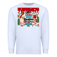 White hot cocoa cozy blankets christmas movies tumbler Premium Sweatshirt - MaliasSmallBusiness