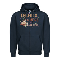 Navy enemies to lovers book club Zipper Hoodie - MaliasSmallBusiness
