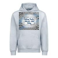 Heather Grey feeling kinda idgaf ish today with leopard and gli Urban Hoodie - TumblerDesignByShophia