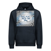 Navy feeling kinda idgaf ish today with leopard and gli Urban Hoodie - TumblerDesignByShophia