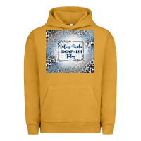 Pigment Peanut Butter feeling kinda idgaf ish today with leopard and gli Urban Hoodie - TumblerDesignByShophia